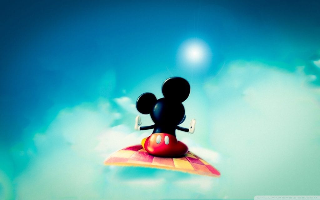 Mickey Mouse on Flying Carpet