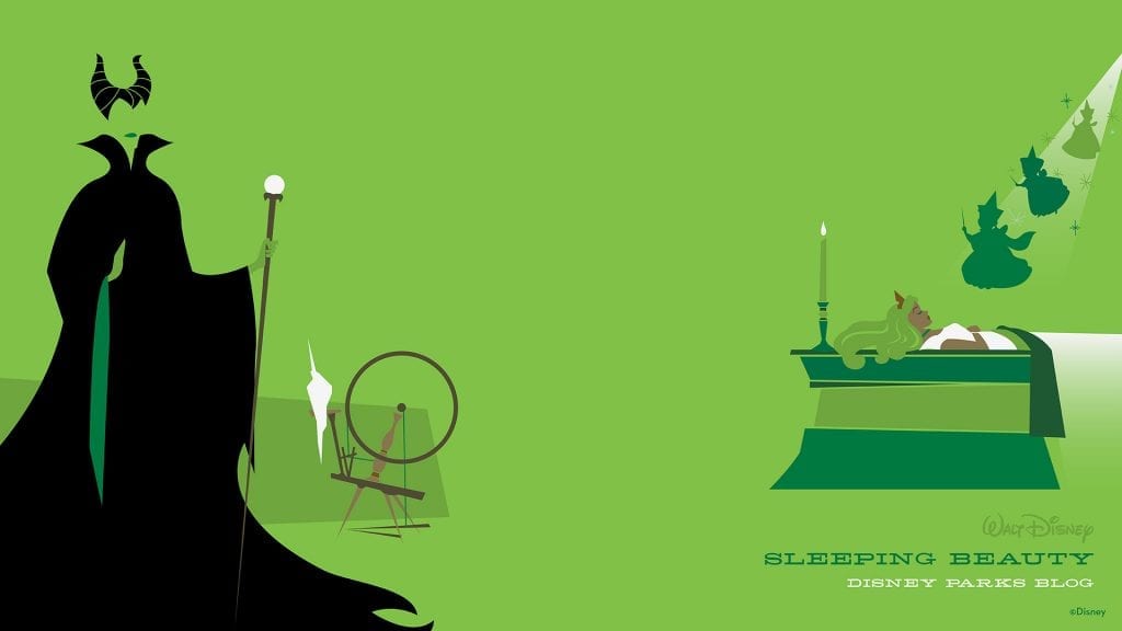 Maleficent and Sleeping Beauty Disney Wallpaper