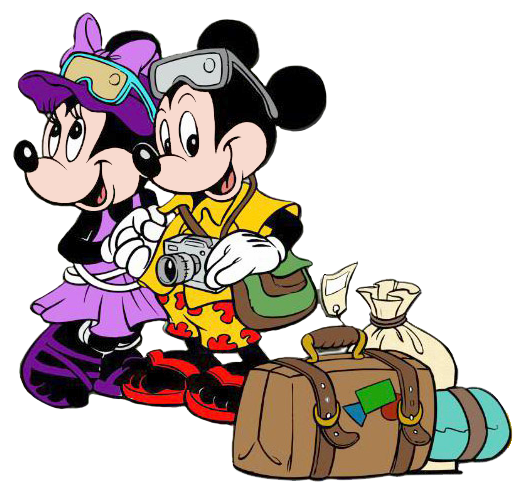 Mickey and Minnie Mouse on Vacation