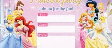Download This Free Princess Birthday Printable Right Here!