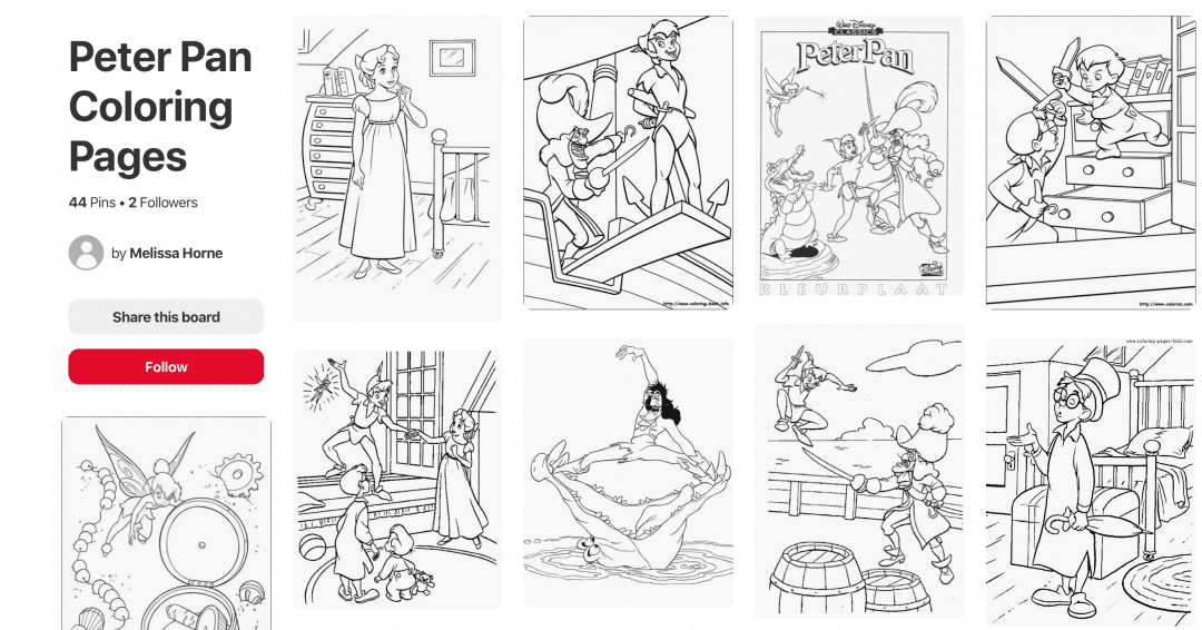 FREE Disney Peter Pan Coloring Pages for Kids and Adults – D Is For Disney
