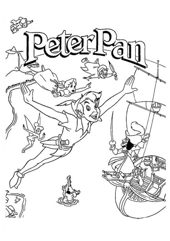 FREE Disney Peter Pan Coloring Pages for Kids and Adults – D Is For Disney