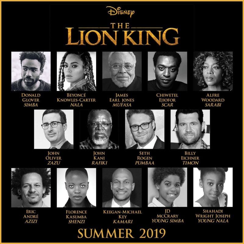 Cast of Live-Action 'The Lion King'