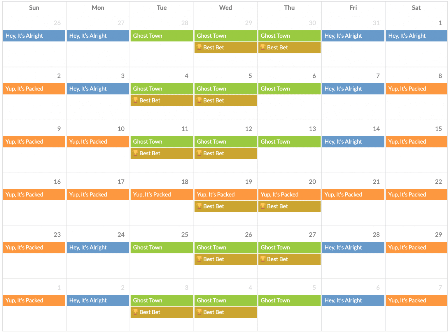 Disney Crowd Calendar for Every Month (Updated for 2020) D Is For Disney