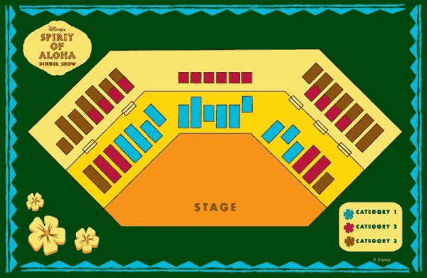 Seating Tiers at Polynesian Village