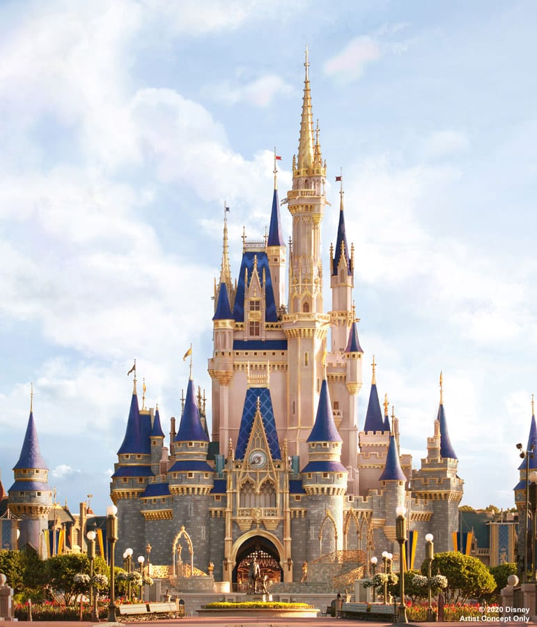 Walt Disney World Cinderella's Castle Renovation Artist Rendering [Source: Disney Parks Blog]