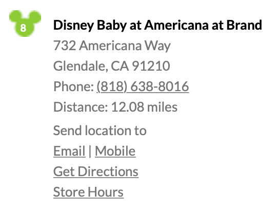 Disney Baby Store Near Me