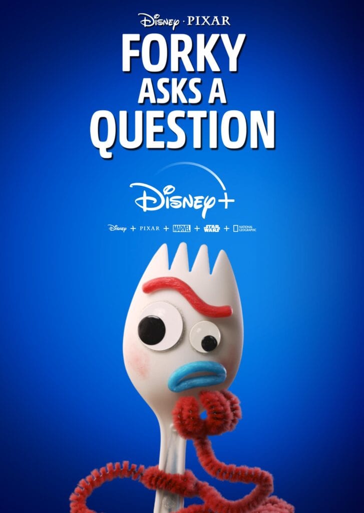 Forky from Toy Story 4 Asks Questions on Disney Plus [Source: Disney Plus]