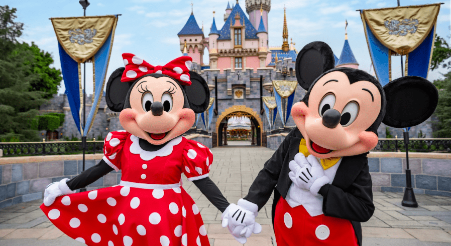 Mickey Mouse and Minnie Mouse at Disneyland [Source: Disneyland]