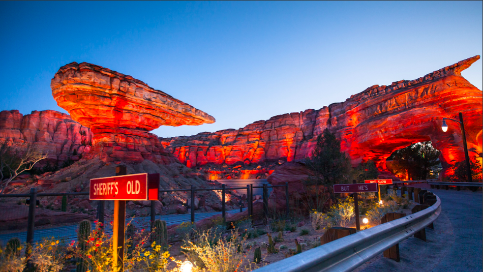 Radiator Springs Racers in Cars Land at Disney California Adventure Park [Source: Disneyland]