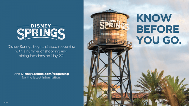 Official Disney Springs Reopening Policy May 2020 [Source: Disney Parks Blog]