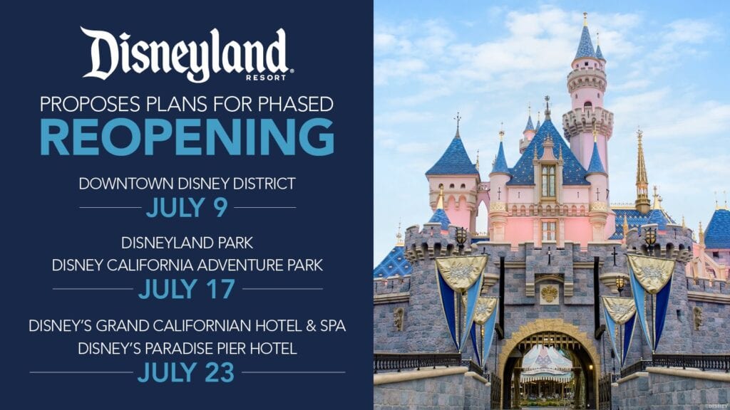 BREAKING: Disneyland Releases Plan for Reopening in July! [Source: Disneyland]