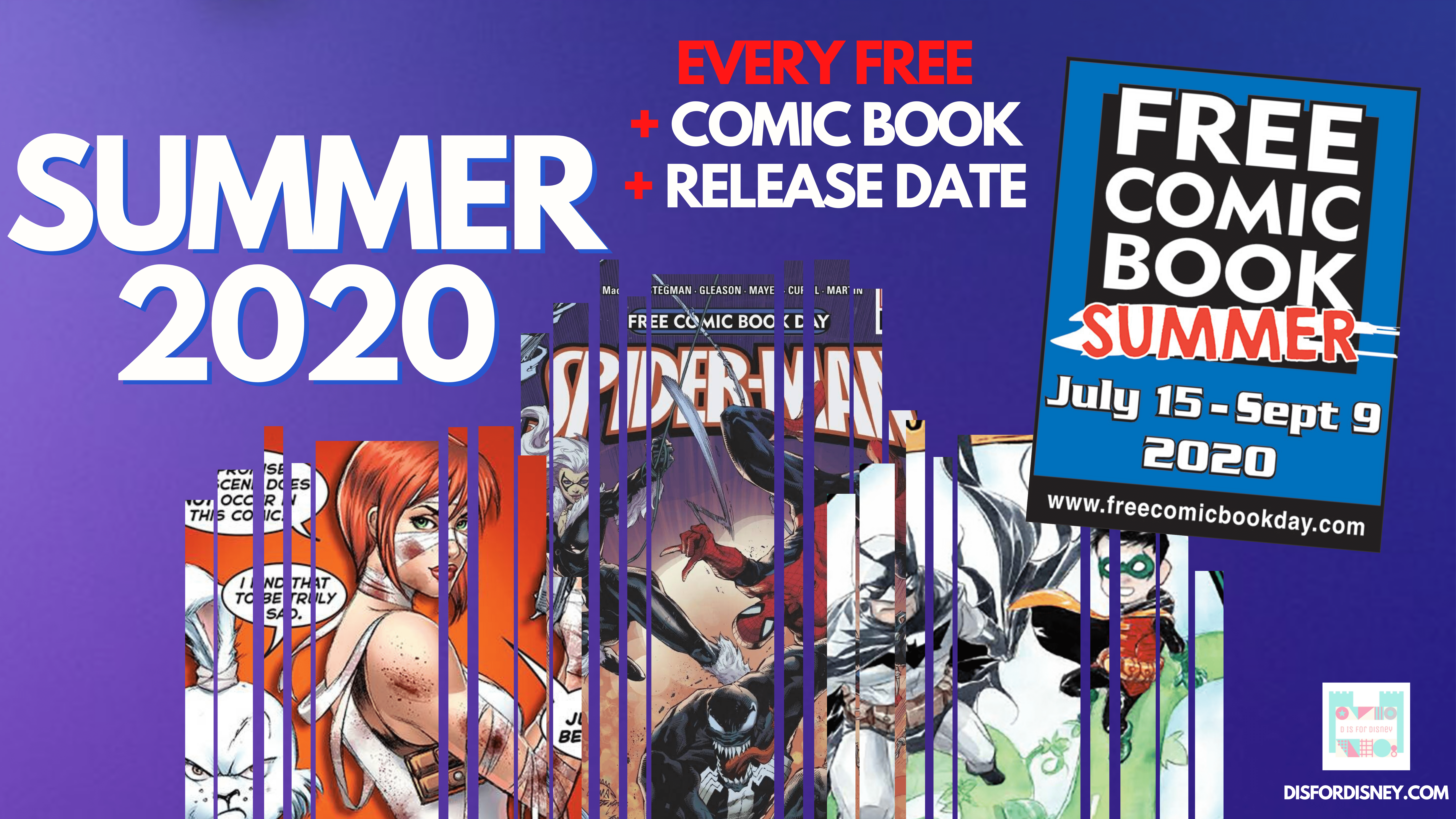 Free Comic Book Day All Summer Long with Marvel & Disney