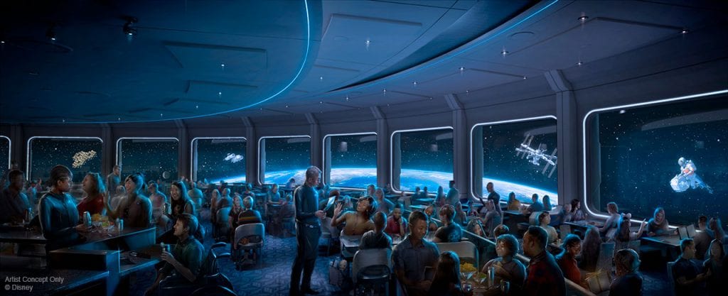 Space 220 Restaurant Concept Art at Disney World [Source: Disney Parks Blog]