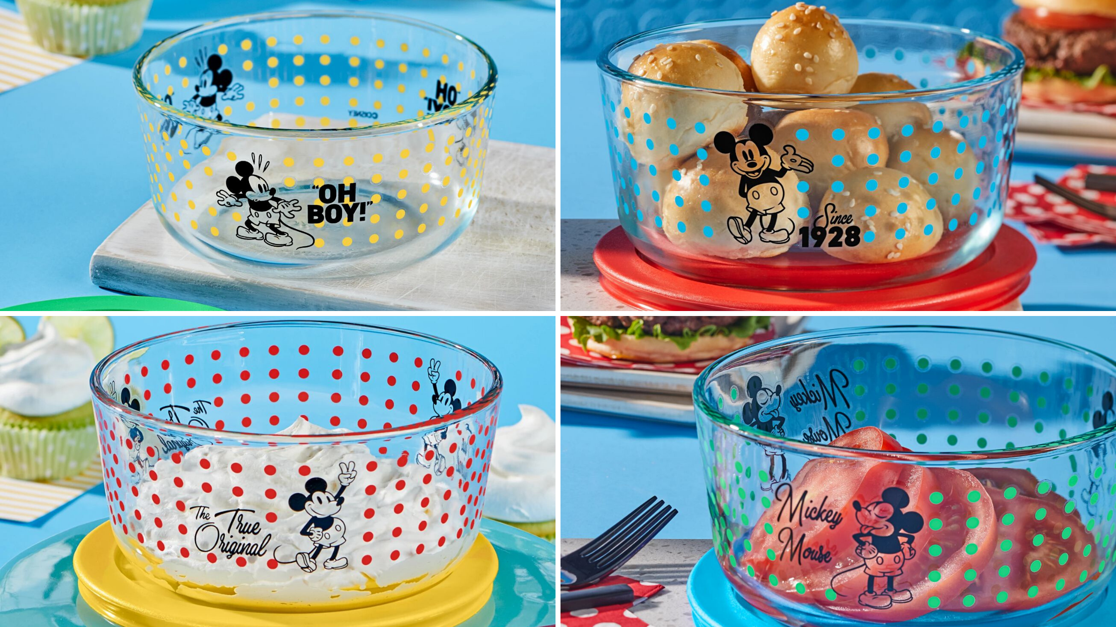 Mickey Mouse Disney Pyrex Bowls