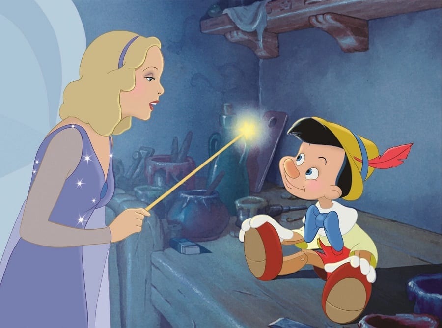 Pinocchio and The Blue Fairy [Source: Our Family Lifestyle]