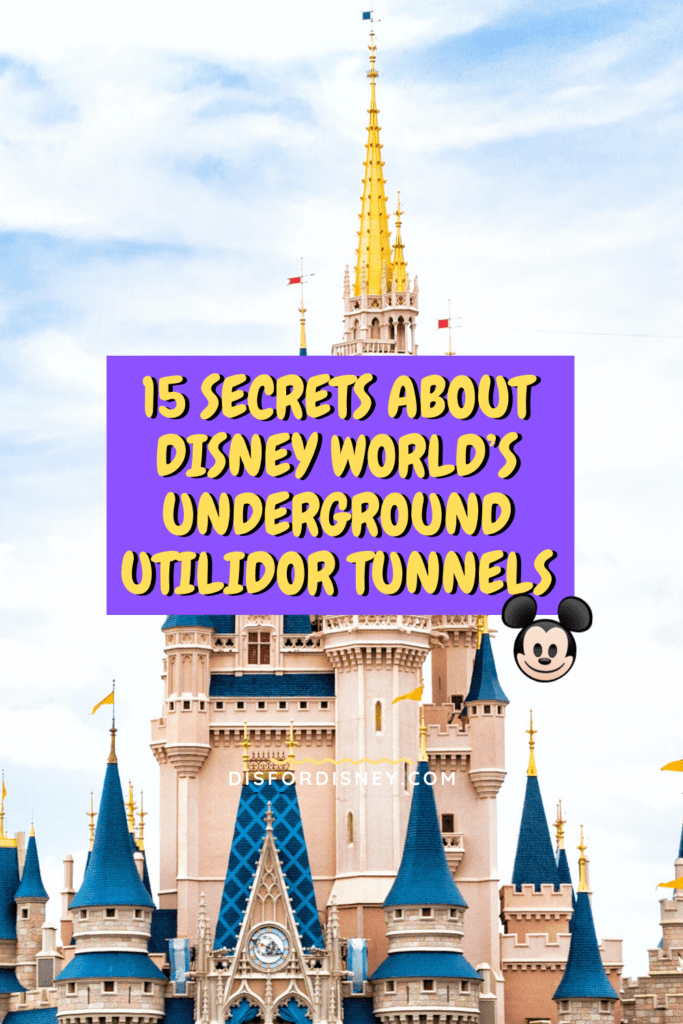 15 Secrets About Disney World’s Underground Utilidor Tunnels Pinterest Pin