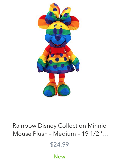 New Rainbow Disney Collection for Pride Month 2020 Minnie Mouse