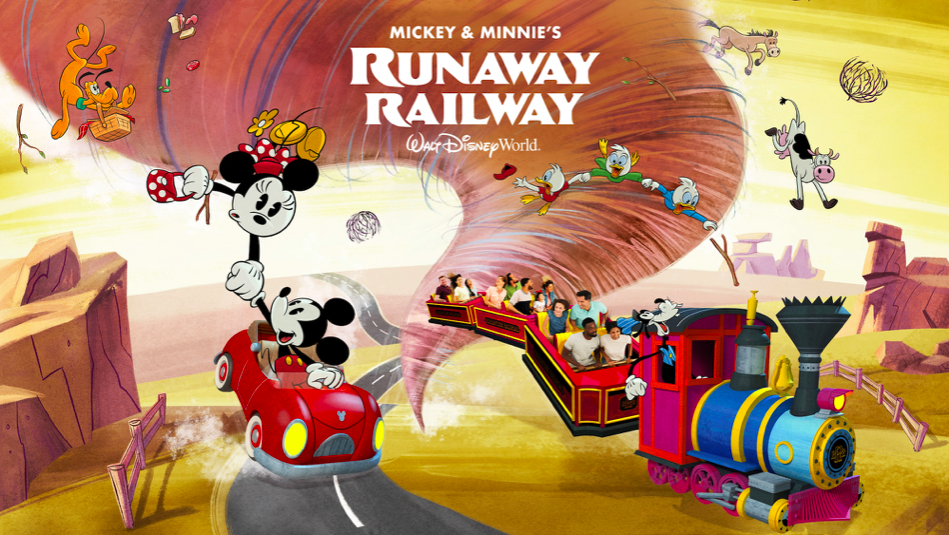 Official Poster of Mickey & Minnie's Runaway Railway at Disney World [Source: Disney World]