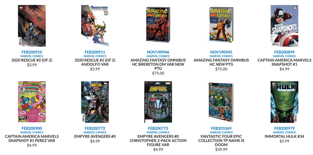 All the New Marvel Comics Coming Out June 24 [Source: Preview World]