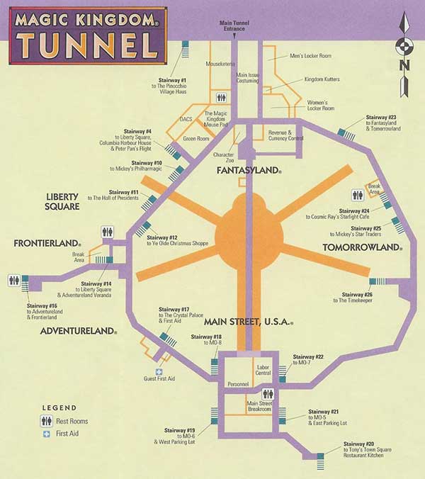 Disney Utilidor Map