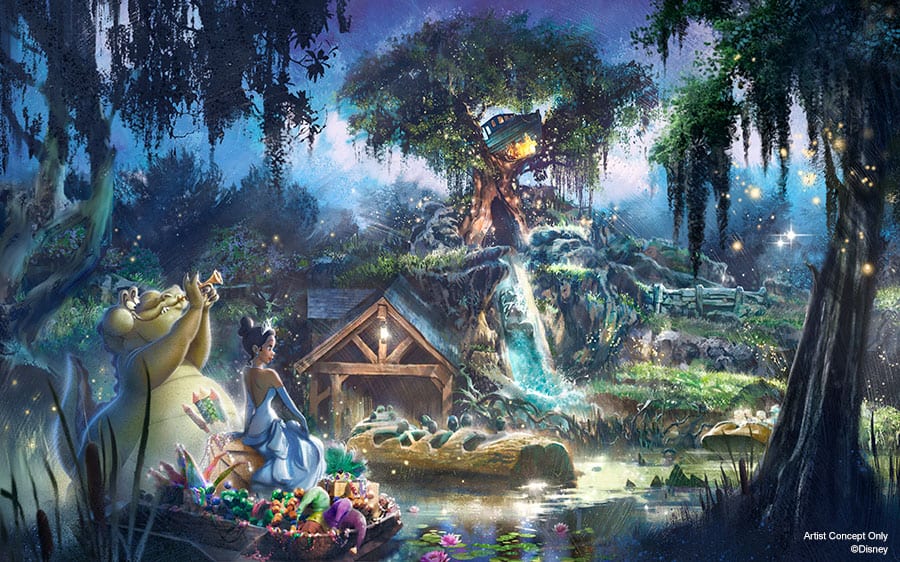 New Princess and the Frog Concept for Splash Mountain Renovation [Source: Disney Parks Blog]