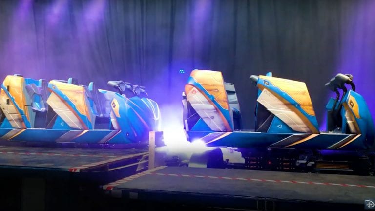 Guardians of the Galaxy: Cosmic Rewind Ride Vehicles [Source: Disney Parks Blog]