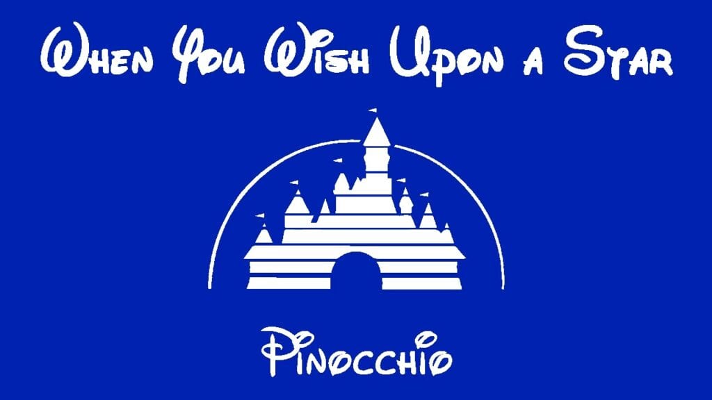 When You Wish Upon a Star from Pinocchio with Disney Logo [Source: Easy Music]