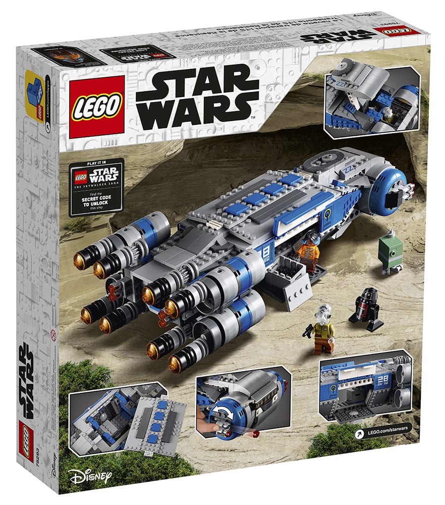 LEGO Star Wars: Resistance I-TS Transport with Unlock Code [Source: Star Wars]