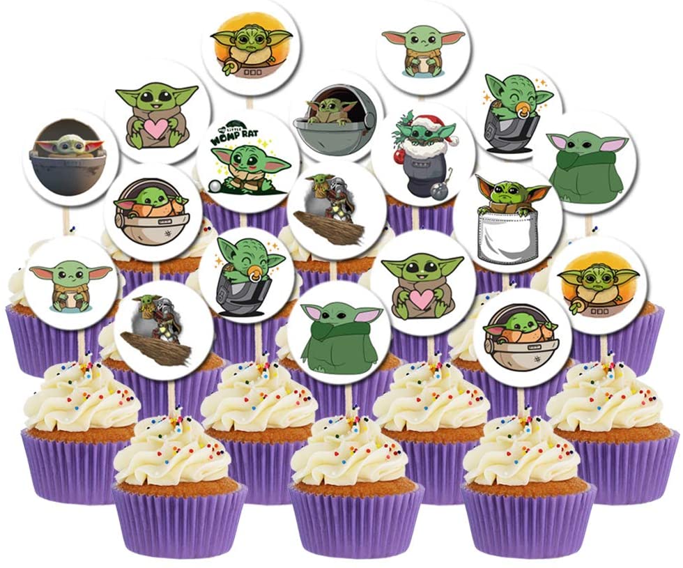 22 Totally Perfect Baby Yoda Cake Toppers for a Fun Star Wars Birthday [Source: Amazon]