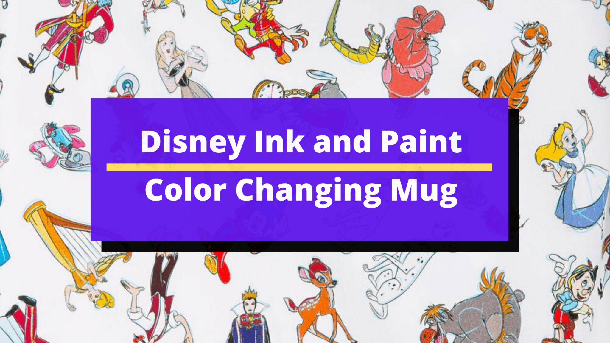 Disney Ink and Paint Color Changing Mug Take a Sip in Style