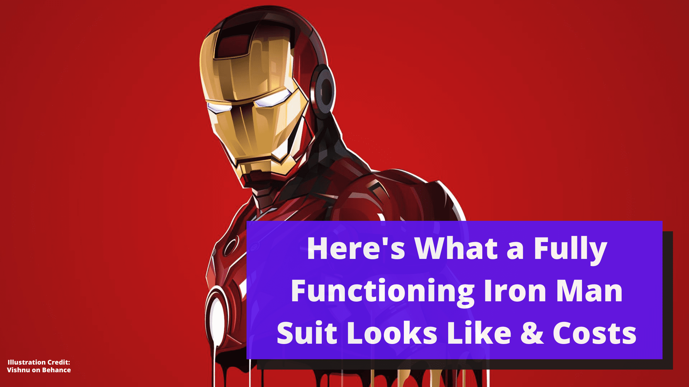 Here's What a Fully Functioning Iron Man Suit Looks Like & Costs