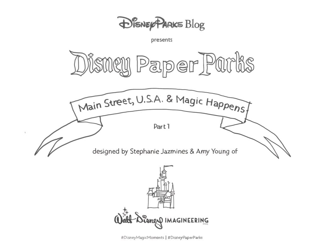 Disney Paper Parks [Source: Disney Parks Blog]