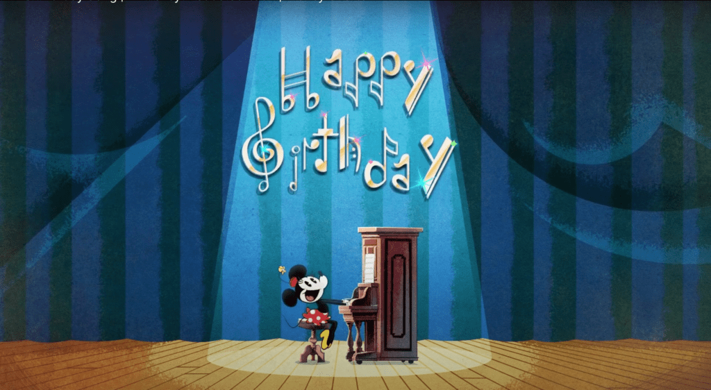 The Birthday Song with Mickey Mouse and Minnie Mouse [Source: Mickey Mouse via YouTube]