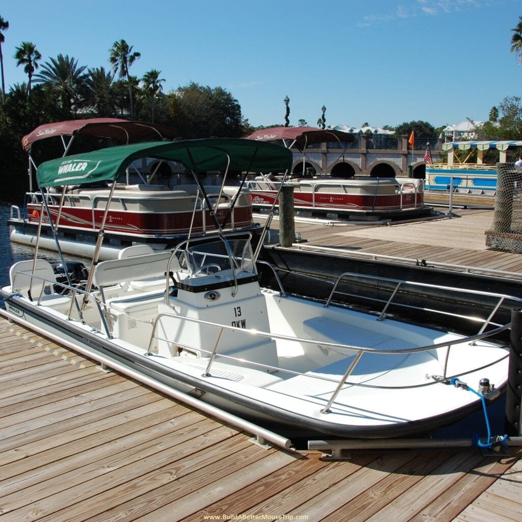 Disney World Pontoon and Yacht Rental Boats [Source: Build a Better Mousetrap]