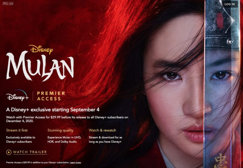 Disney's Mulan on Premier Access Disney Plus [Source: Insider]