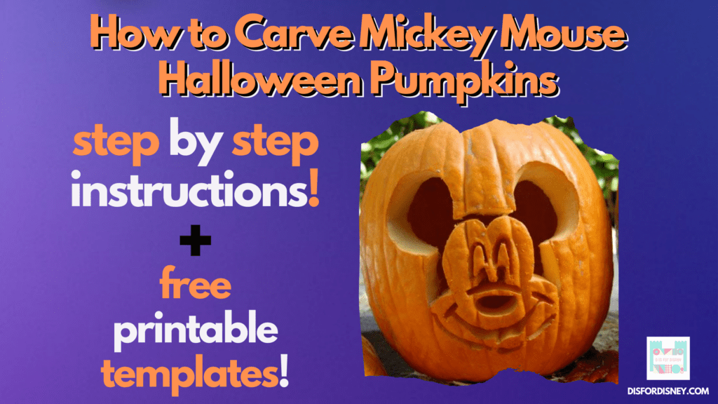 How to Carve Mickey Mouse Halloween Pumpkins