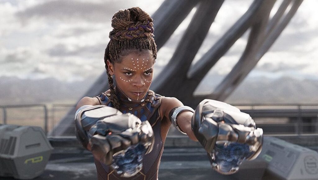 Shuri Using Wakanda Technology with Vibranium in Black Panther [Source: Marvel]