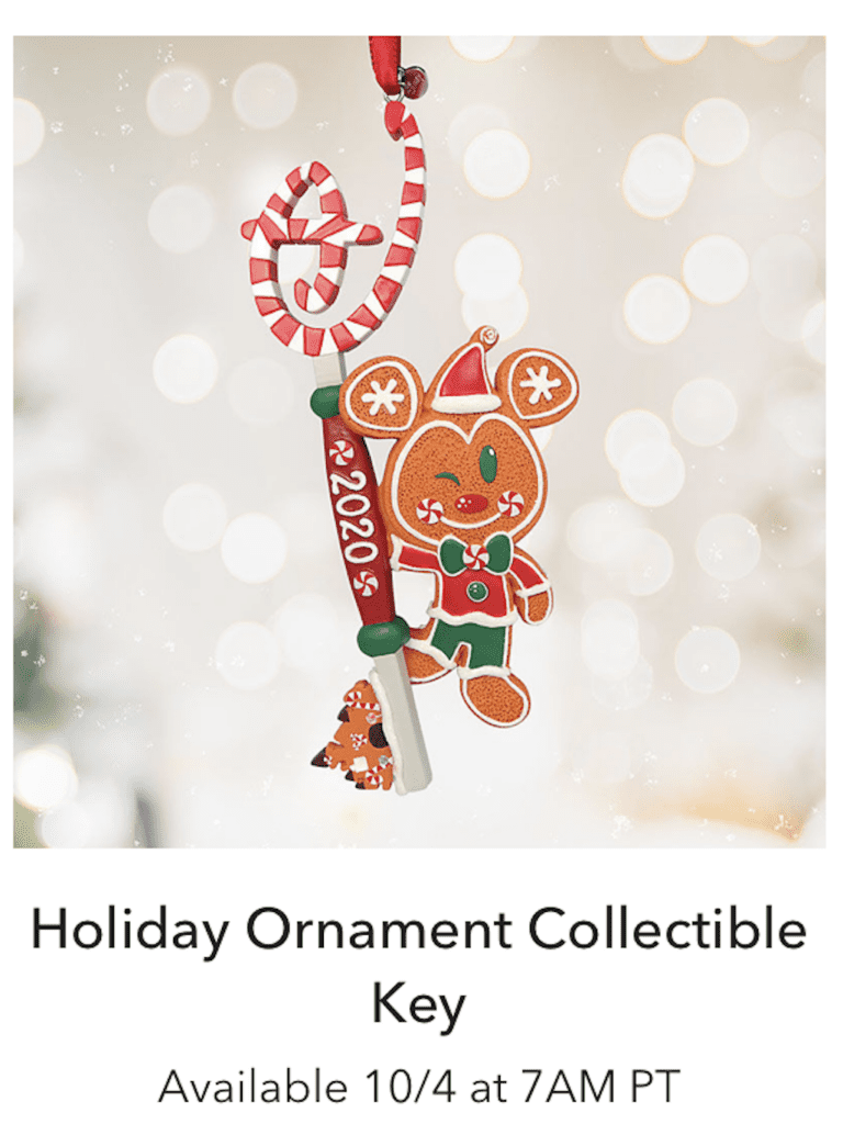 Holiday Ornament Collectible Key [Source: Shop Disney]