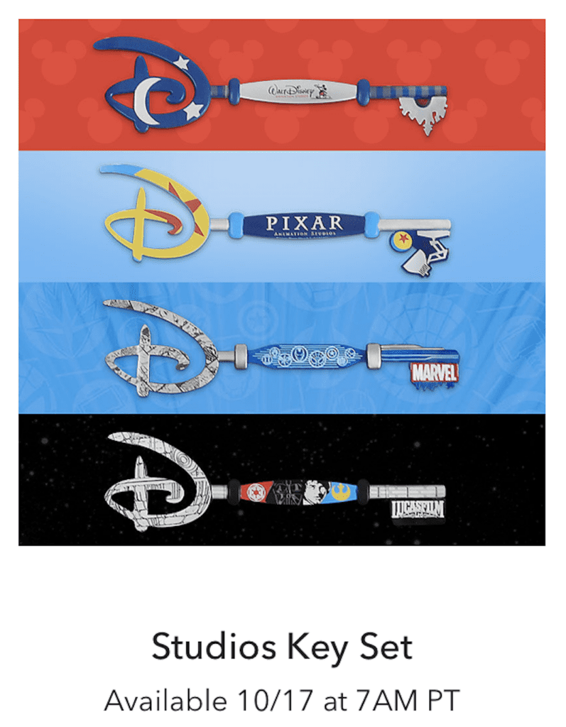 Studio Key Set [Source: Shop Disney]