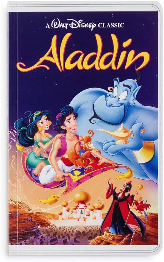 Aladdin Disney VHS Notebook Journals