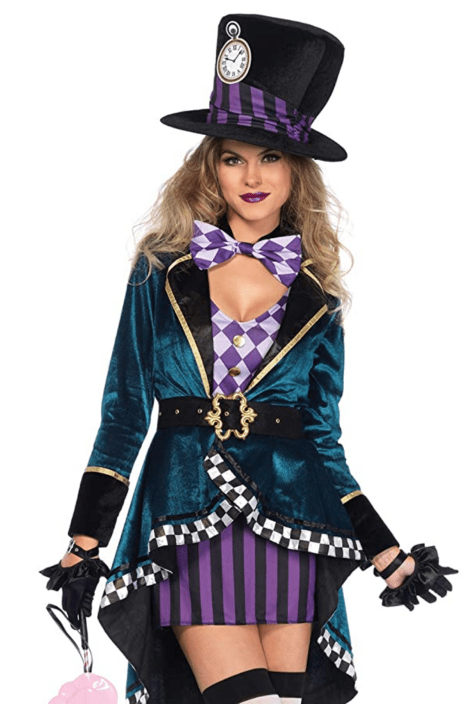 Alice in Wonderland Mad Hatter Woman Costume [Source: Amazon]