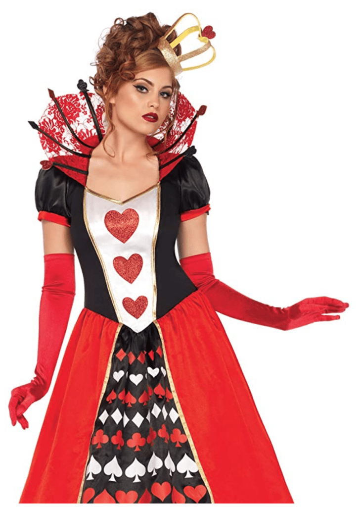 Alice in Wonderland Queen of Hearts Disney Halloween Costumes for Women [Source: Amazon]