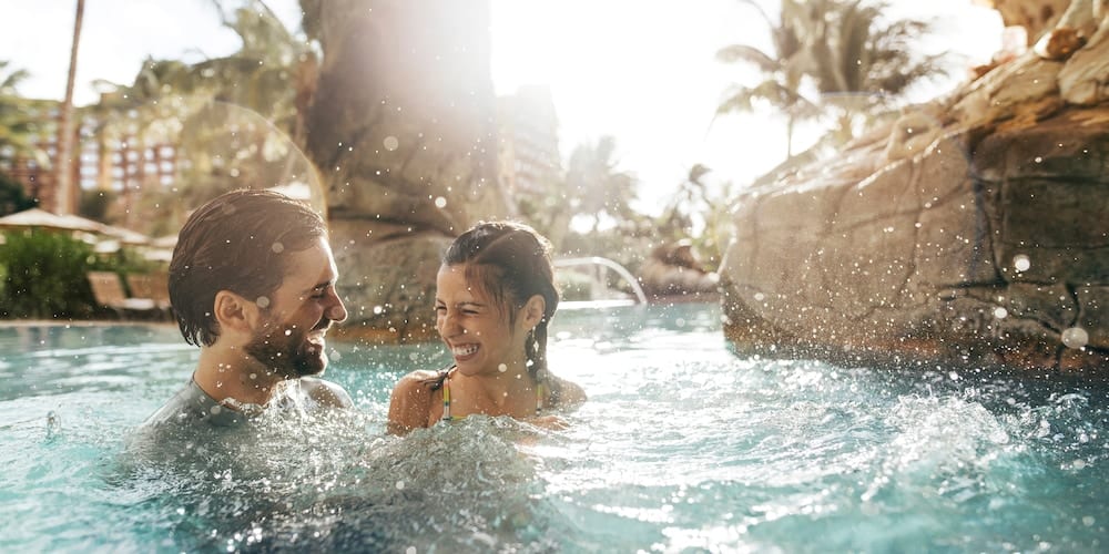 Waikolohe Stream and Mischievous Waters at Aulani Resort Details [Source: Disney Aulani Resort]