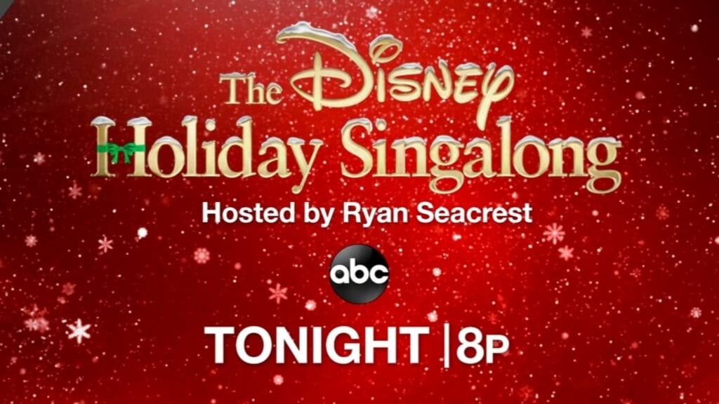 Watch the FULL Disney Holiday Sing Along on ABC Right Here! [Source: ABC]