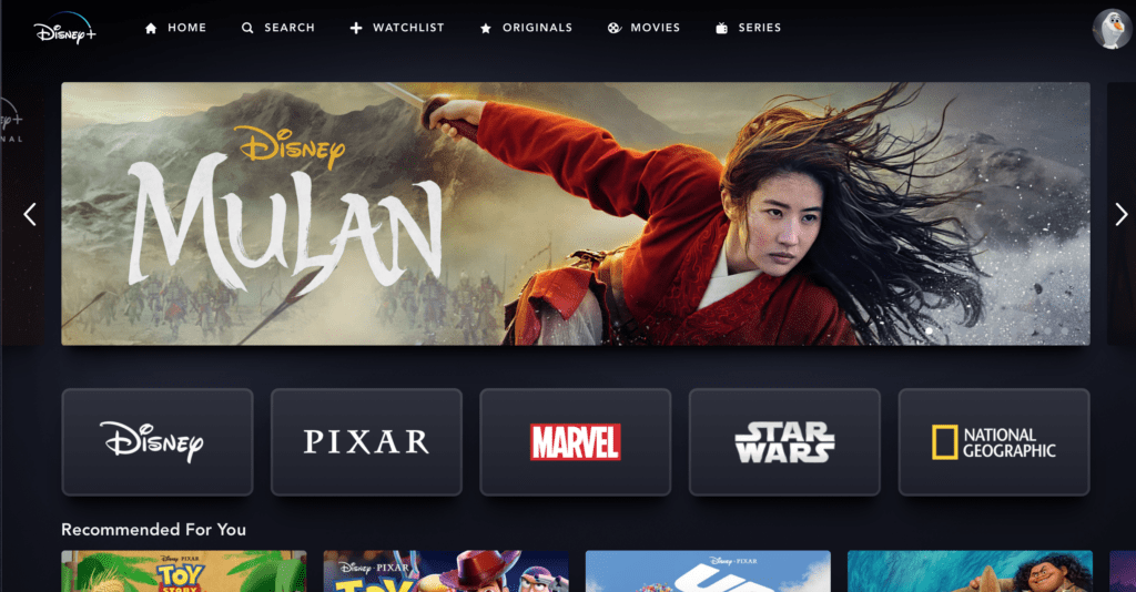 How to Change Language on Disney Plus on TV [Source: Disney+]