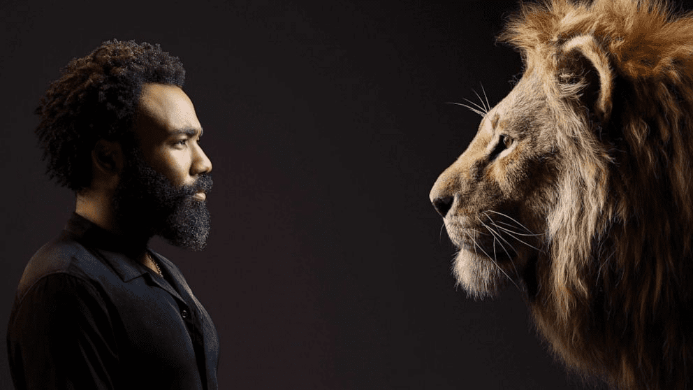 Donald Glover as Simba in the New Live Action Lion King Movie Disney