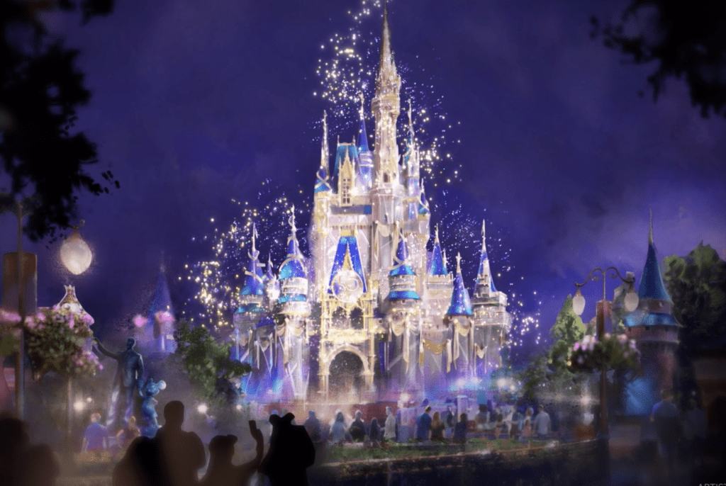 Disney World 50th Anniversary Castle [Source: Disney]