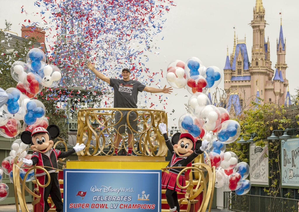 Rob Gronkowski Celebrates Championship Victory at The Most Magical Place on Earth 