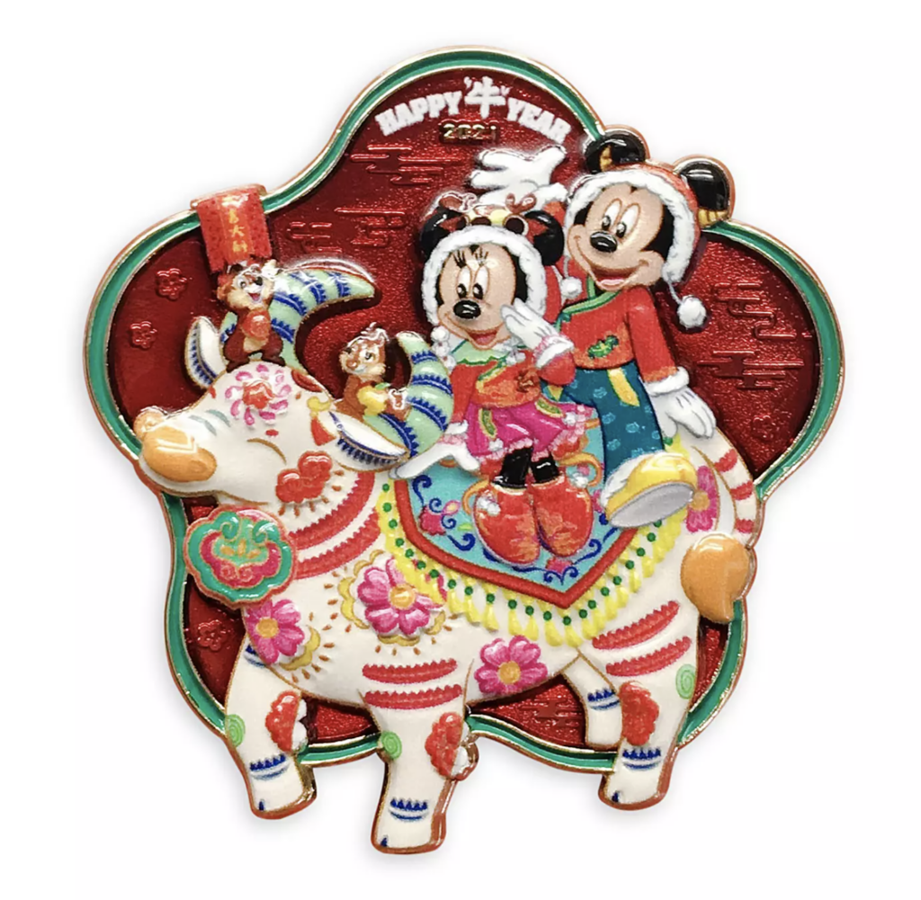 Mickey Mouse and Friends Lunar New Year 2021 Pin – Limited Release [Source: Shop Disney]